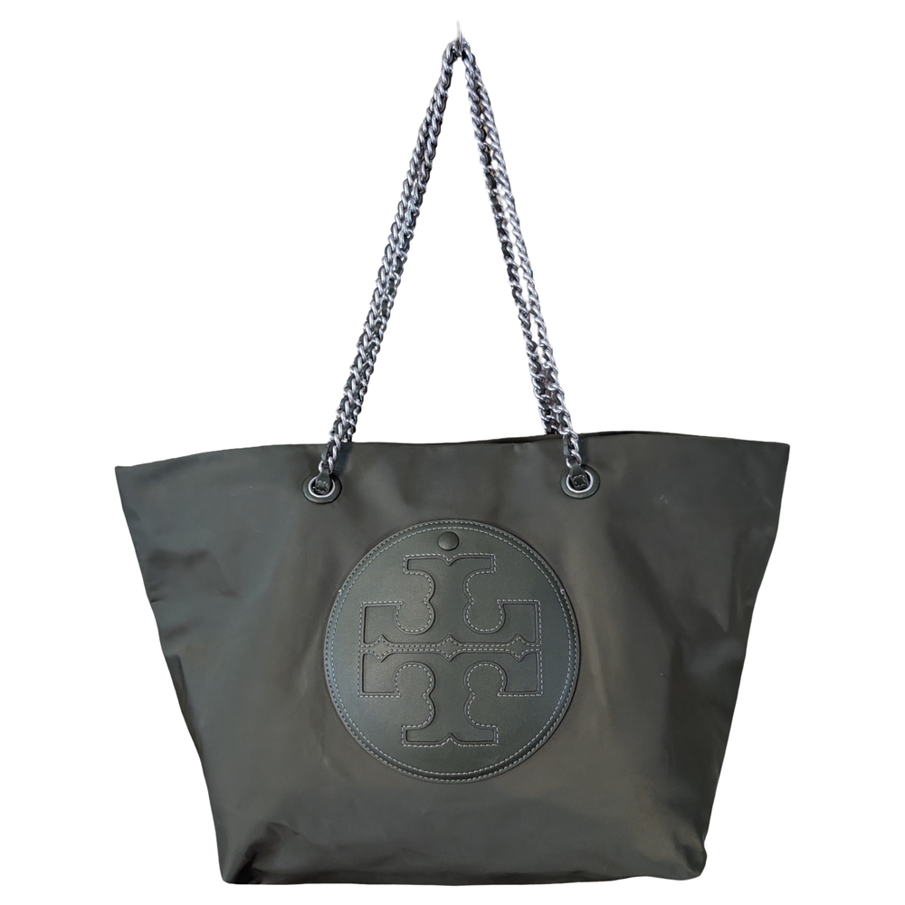 Tory Burch Ella Olive Chain Tote | Shoulder Bag | Authentic | Excellent Cond